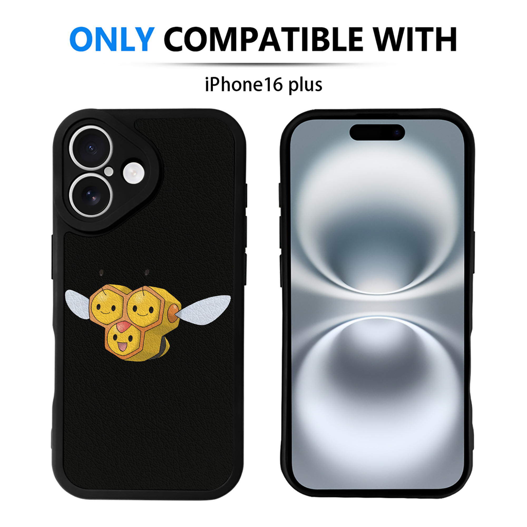 （画像用） ポケットモンスター Pokémon 【iPhone 16シリーズ対応】シリコンスマホケース（レザー調） 材質：シリコン